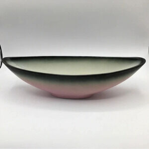 Vintage Stanford‎ Sebring Ohio Pottery Canoe Console Bowl